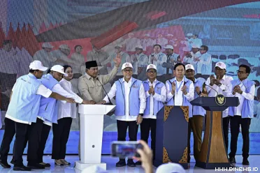 Presiden Prabowo Subianto meresmikan peluncuran kelembagaan...