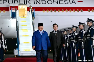 Presiden Republik Indonesia Prabowo Subianto tiba di...